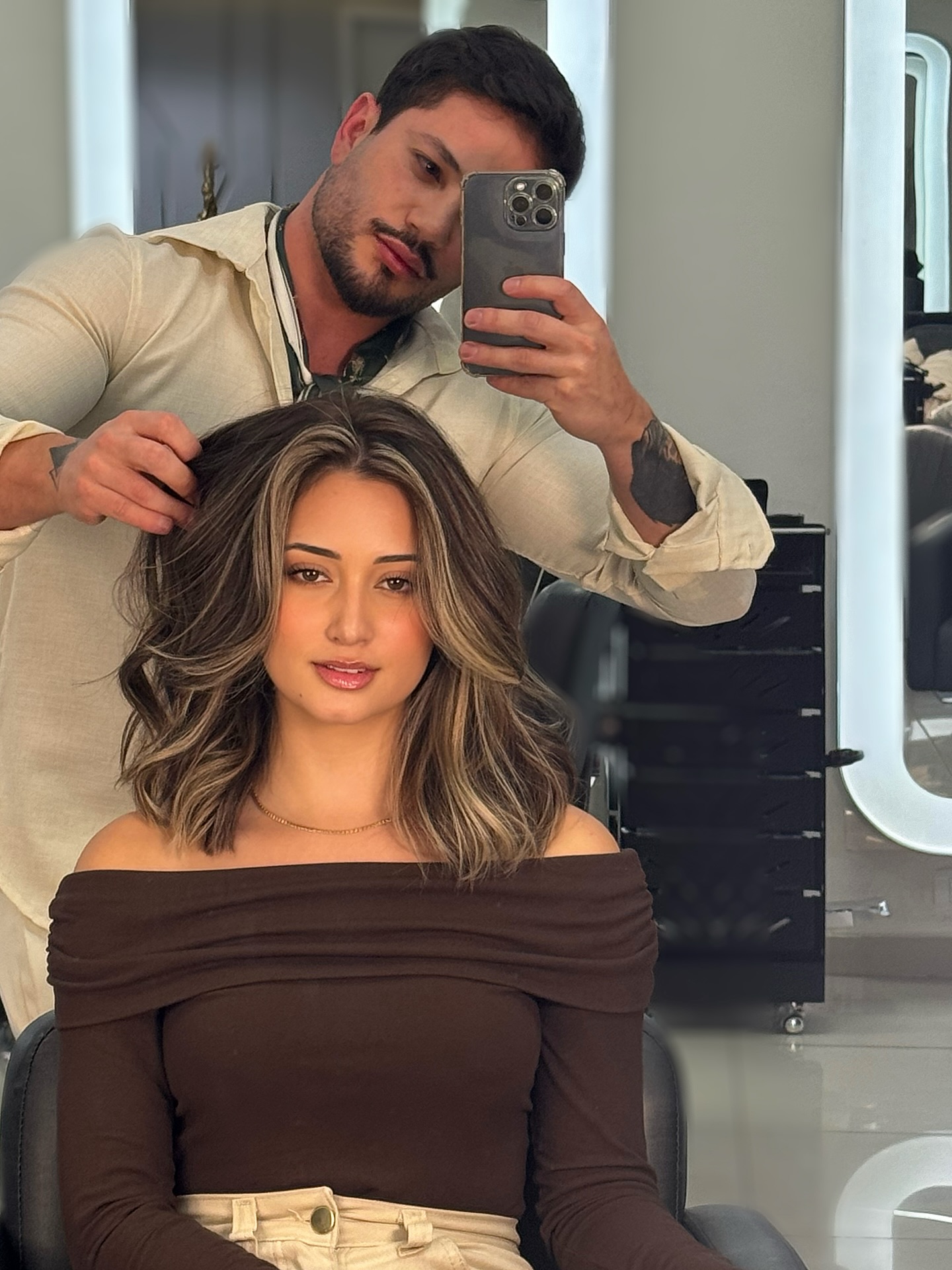 Corte brunette finalizado